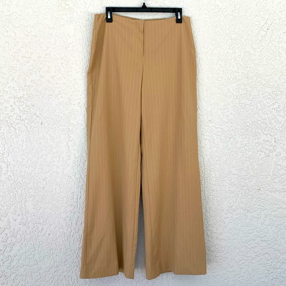 The Limited stretch lined office/business striped wide leg pants size 10 - Picture 1 of 11